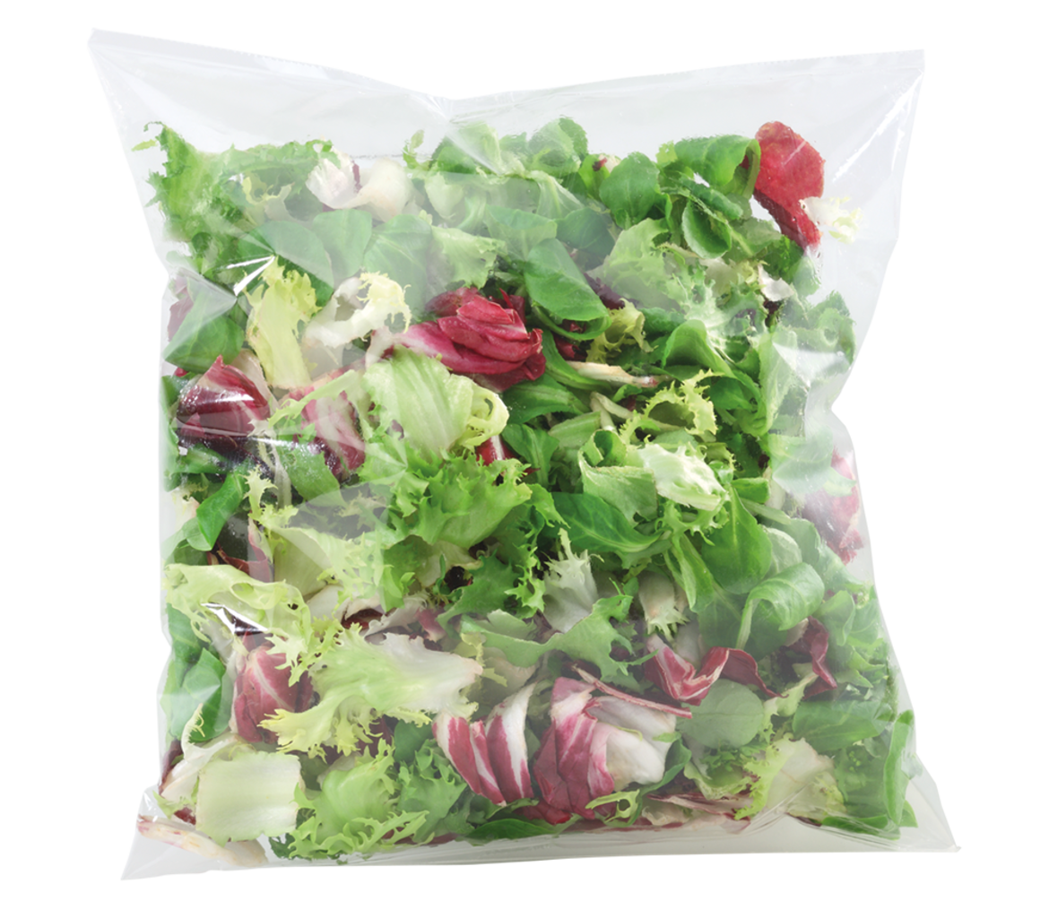 Bolsa de ensalada sellada mediante ultrasonidos